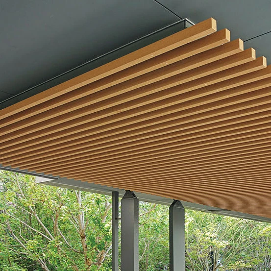 
OEM Wood Plastic Composite Waterproof Louver Roof 