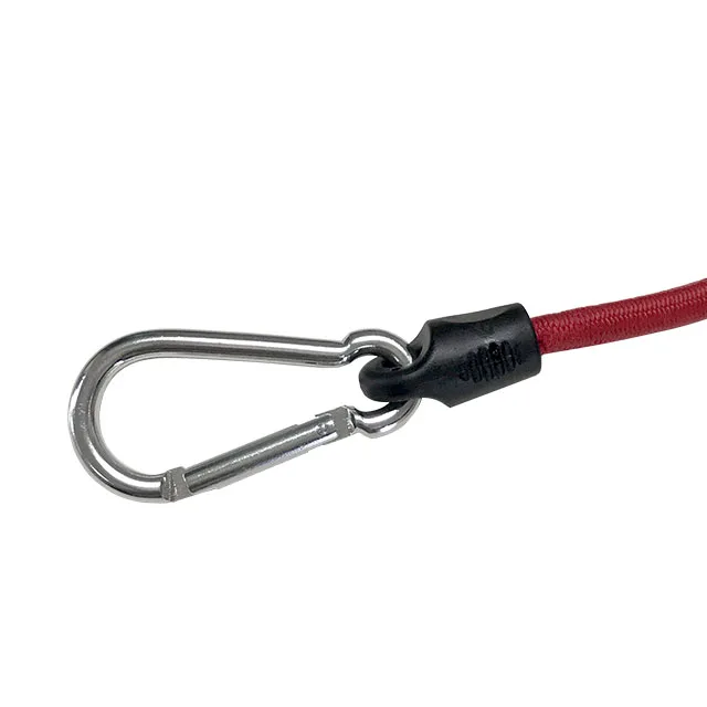 10mm multi-function luggage rope bungee cord with safety carabiner hook