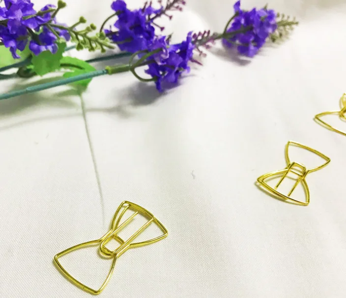 
Stationery Promotional bookmark flamingo bird shape cute metal letter paper clip 