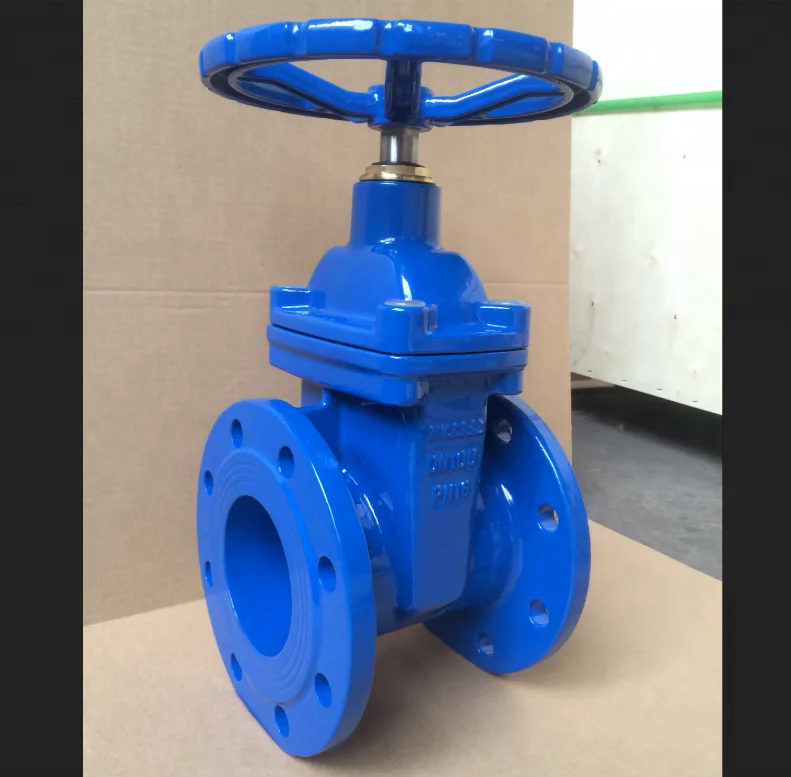 Yuanda din3352 f4 Resilient seat non rising stem gate valve/EN558-1 series 14/EN1092-2-1997