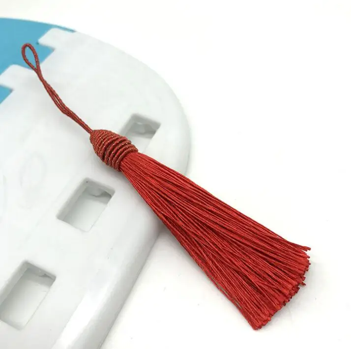 Cheap Wholesale Silk Thread Keychain Mini Nipple Tassels for Jewelry Making