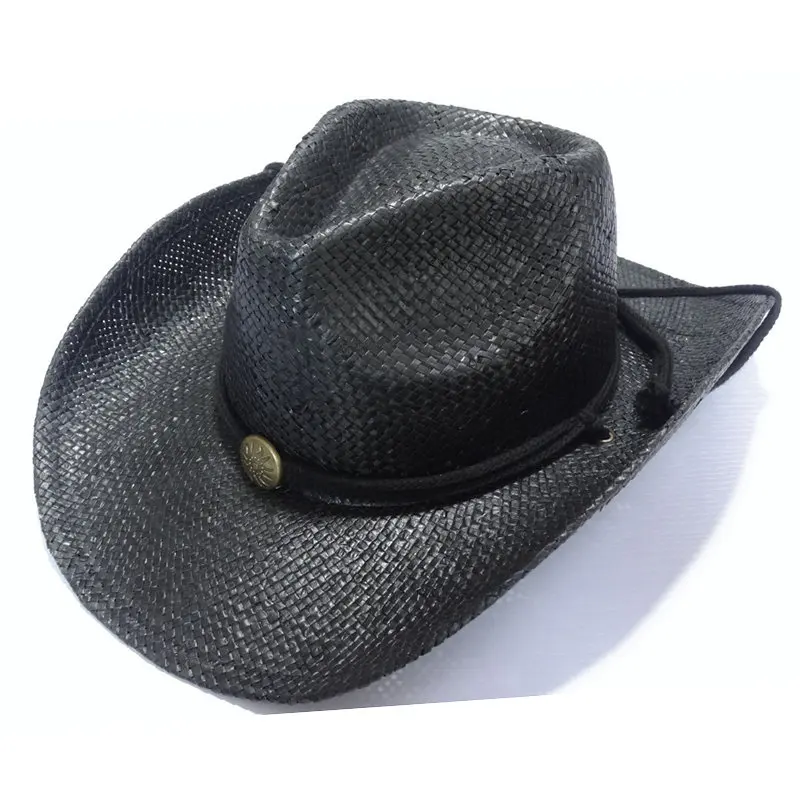 Toyo Paper Straw Cowboy Hat Black Color