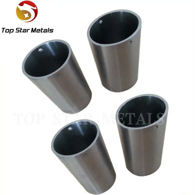 99.95% high density and temperature polished sintered sapphire crystal tungsten crucible