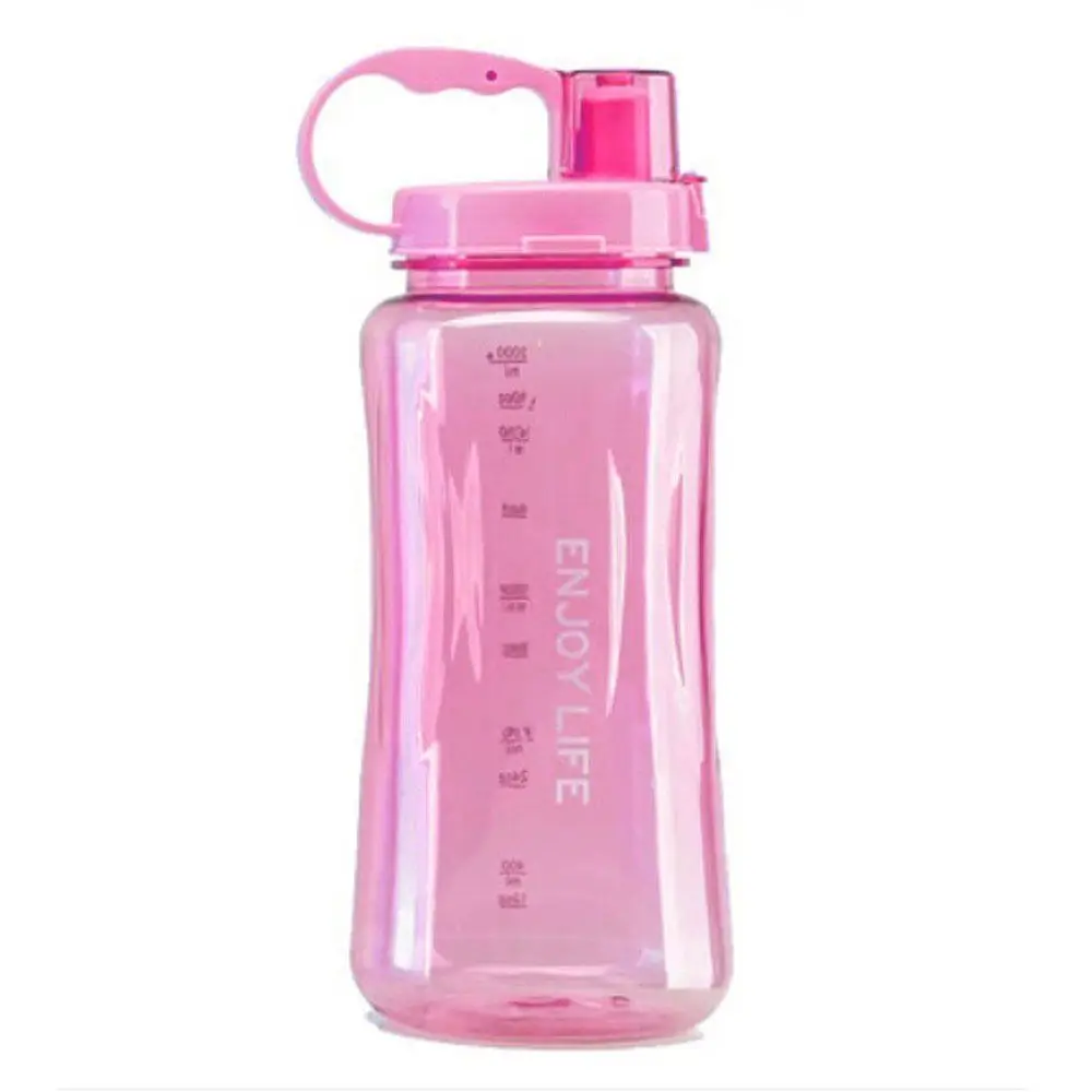1/1.5/2L Tritan Plastic Bottle Portable Sports Water Bottles Leakproof Travel Space Cup
