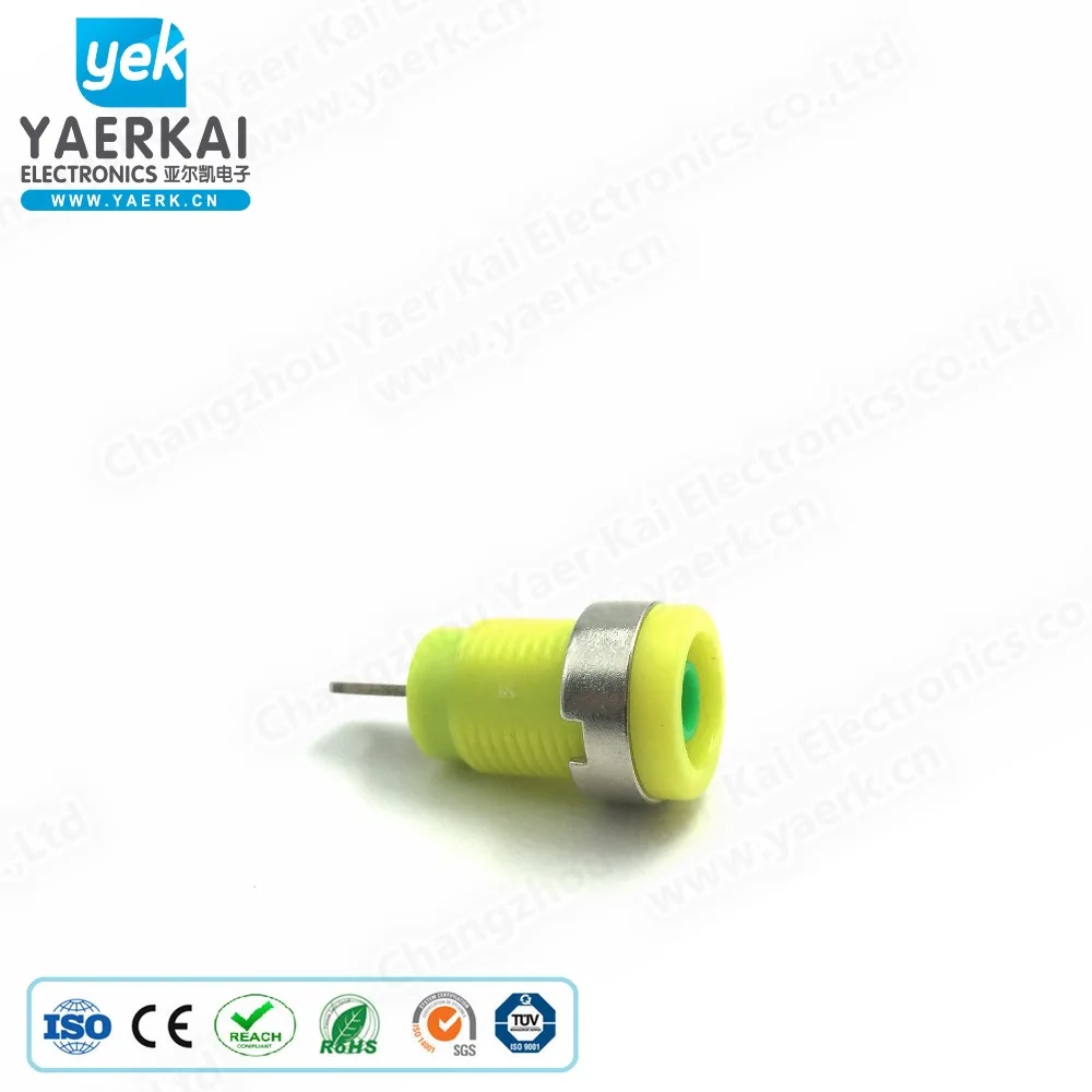 YAERK 4mm binding post connector audio banana panel mount female jack