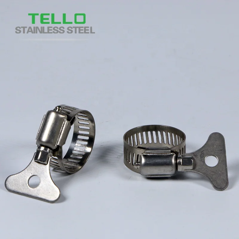 stainless hose clamps with plastic thumb screw