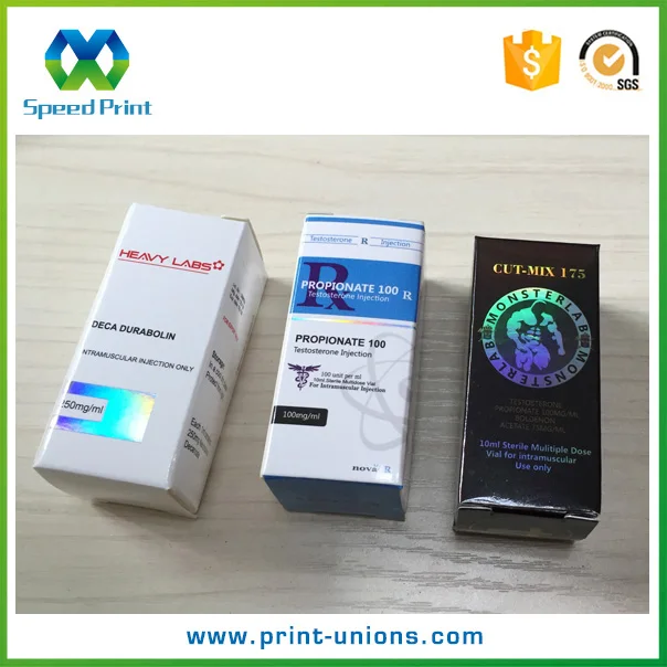 Выборочная печать имя продуктов бумаги флакон коробка голограмма 10 мл флакон упаковка коробка