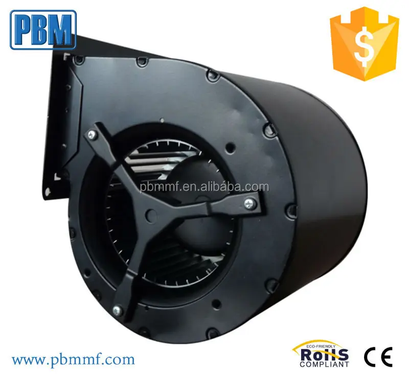 133mm 24V DC Dual Inlet Galvanized Sheet Steel Centrifugal Blower Fan for Ventilation