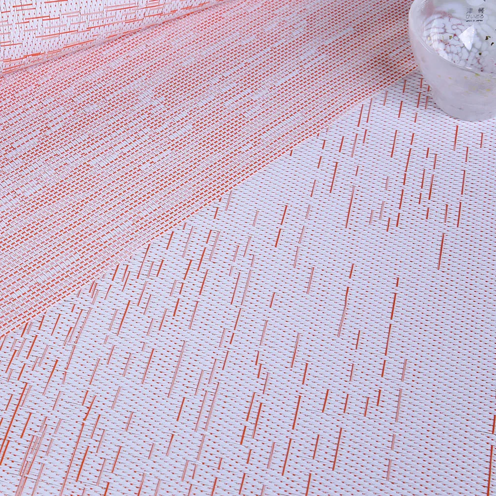 Professional manufacturer best price chinese restaurant dishwasher safe wholesale pvc vinyl table plate mat fabric placemats