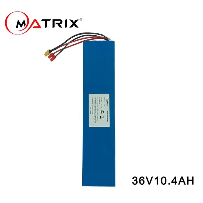 
36 volt lithium ion battery for electric scooter 10S4P 36v10.4ah 
