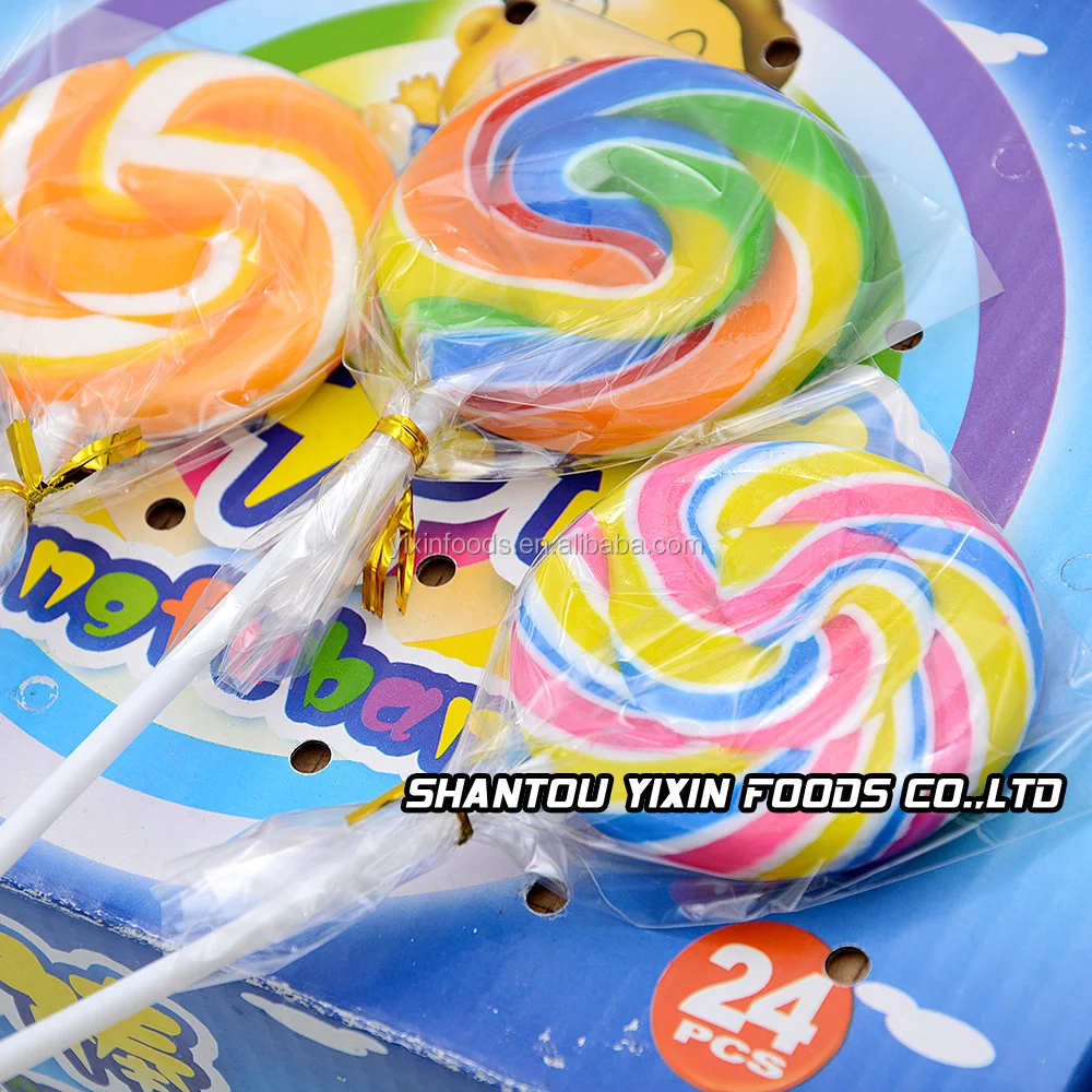 Round shape colorful big lollipop