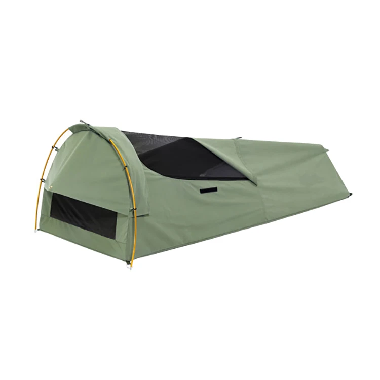 New style outdoor 1-2 person canvas swag tent