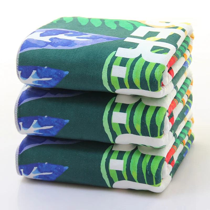 Factory Wholesale Microfiber Custom Sublimation Printed Beach Towels Printing