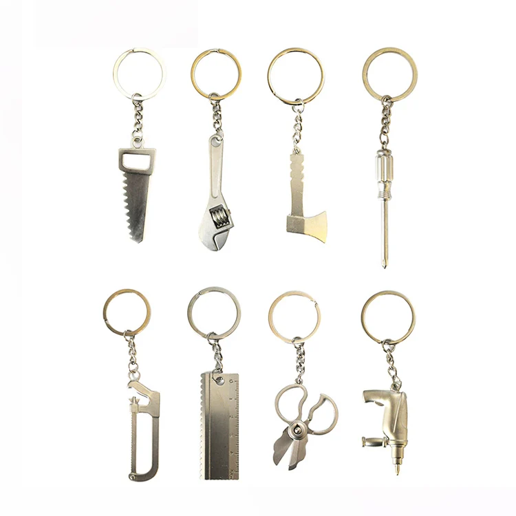 Work Tools Keyring Metal Key chain key ring novel key fob key holder key finder Metal Key ring Wholesale