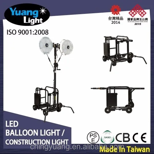 
LED Portable Light Tower 600 W for Night Construction Waterproof 