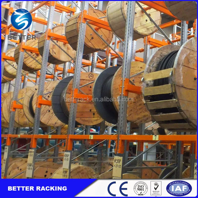 
 Стеллаж для поддонов для склада, стеллаж для кабельного барабана катушки, стеллаж для хранения  