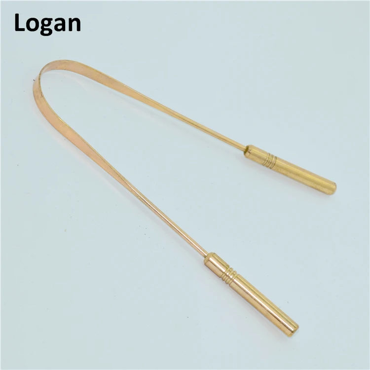 Скребок для очистки языка из меди высокого качества, 100% из чистой меди