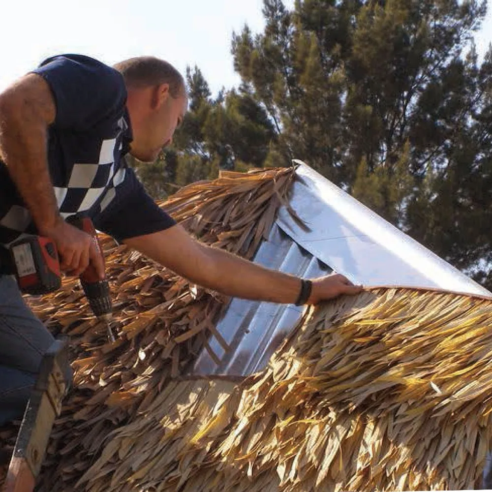 synthetic thatch roof tile for Resorts Decoration