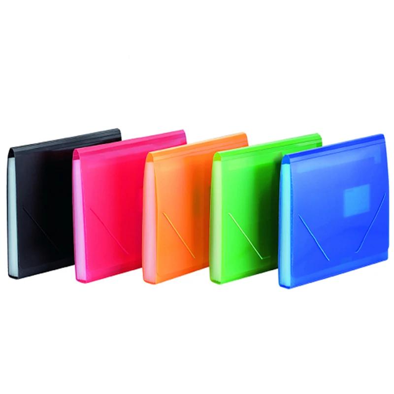 
Cute A6 Size Plastic Expanding Box File Expandable File Pocket 