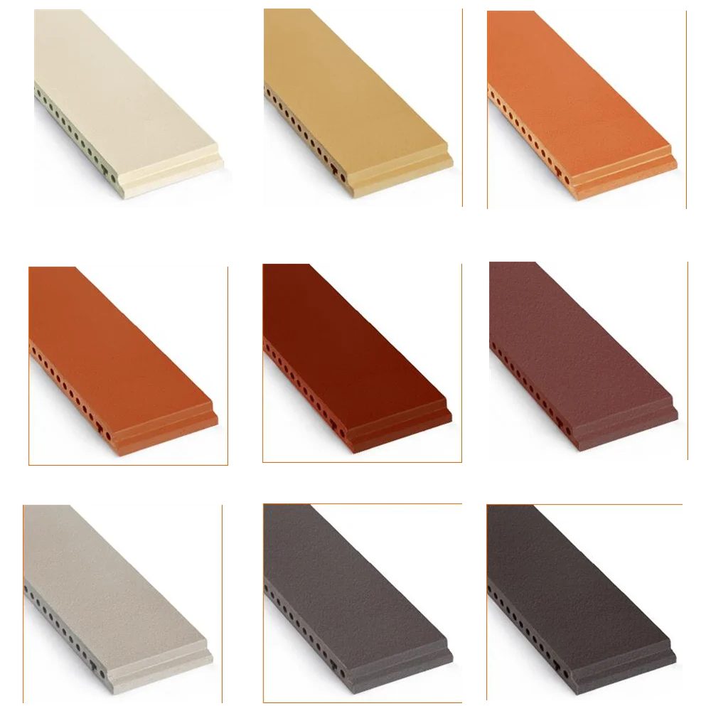 Ventilated groove facade wall terracotta cladding