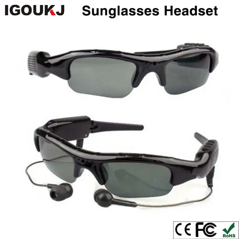 Factory Camera Multifunction Wireless headset DV Sun Glasses earphone video for Driving mobile eyewear recorder TF Card MP3