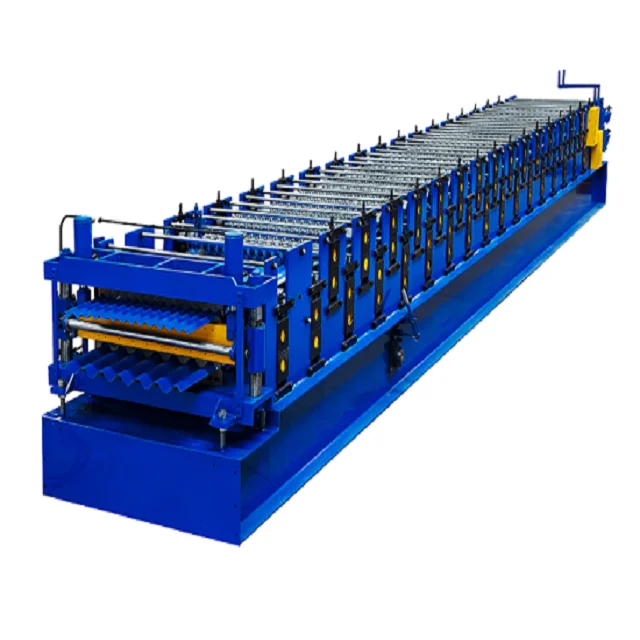
Hot sale double layer galvanized roofing sheet roll forming machine cold roll forming machine China manufacturer 