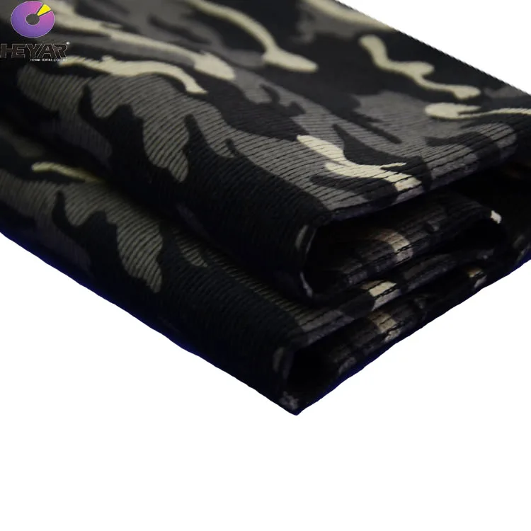 98% cotton 2% spandex camo print  uniform fabric 14 wale corduroy
