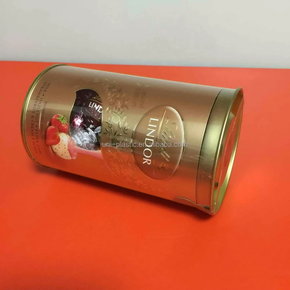 Clear Plastic PETG Candy Herb Jar Tinplate Container / Plastic Bottle / Transparent Food Sealed Cans