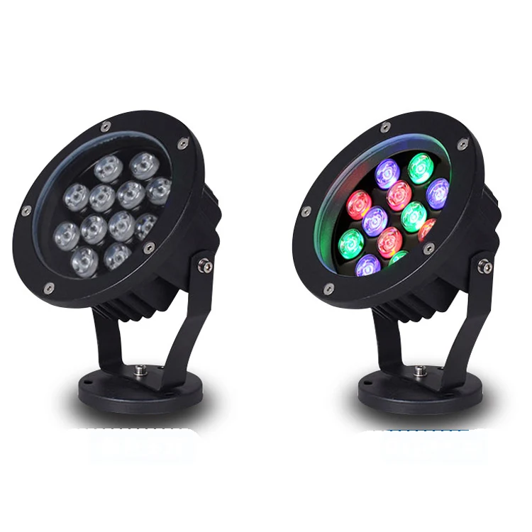 Smart Tuya RGB Outdoor Floodlight Power supply 12V 24V dc flood lamp 12watt led flood light 12w