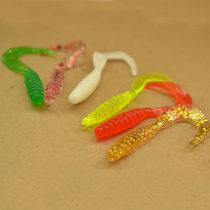 
 Оптовая продажа, мягкие приманки в виде червя 3 см-7 см, 1 г-2 г, пластиковые рыболовные приманки  
