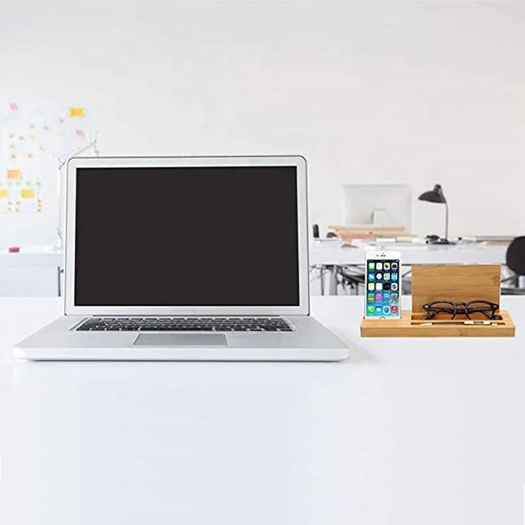 Деревянный Настольный Органайзер из бамбука для дома и офиса