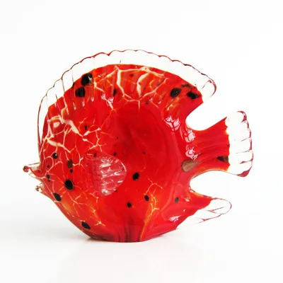 Murano glass red fish for home decoration, festival gift