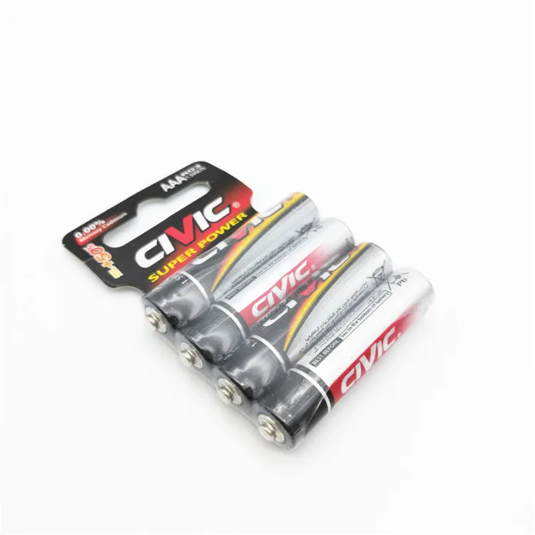 factory directly  zinc carbon aaa um4 r03 size aaa 1.5 v battery