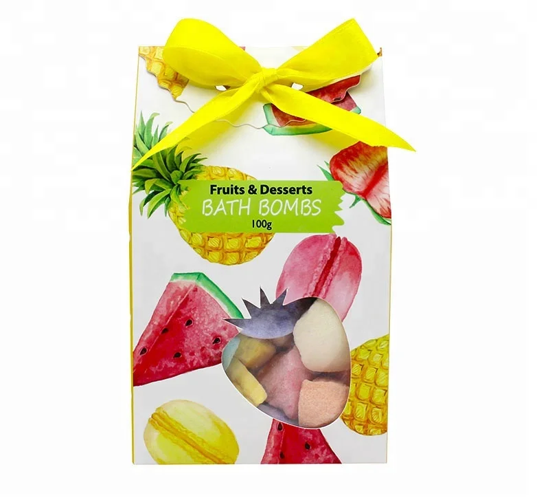Wholesale & Factory private label Colour or Multicolor  Bath Fizzy Bomb bubble bath gift set