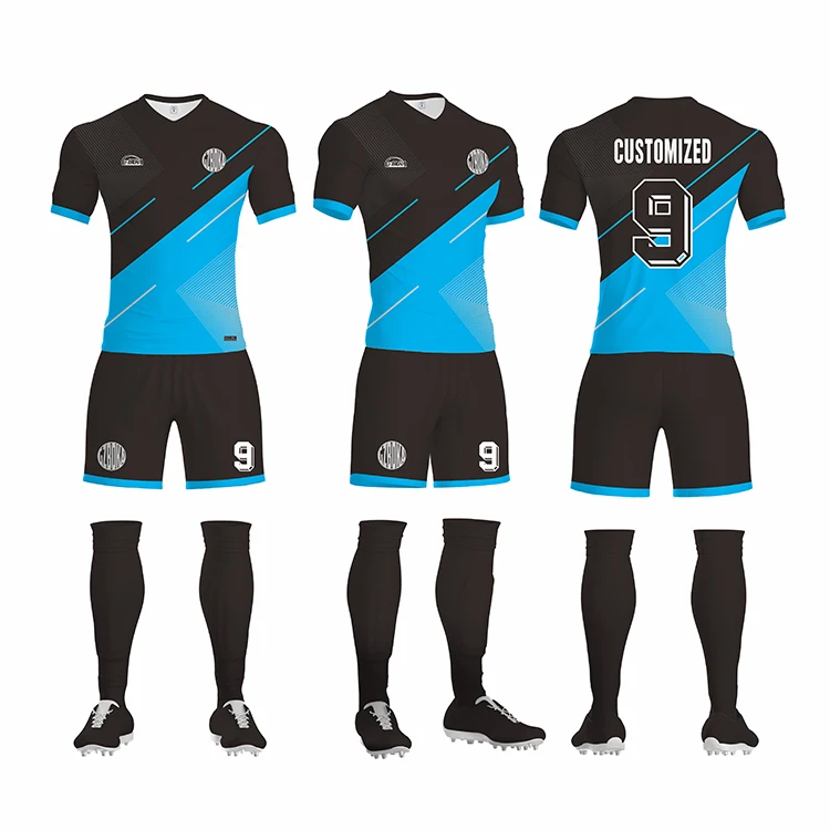 
Supply direct wholesale club football team training suit printing number DIY 