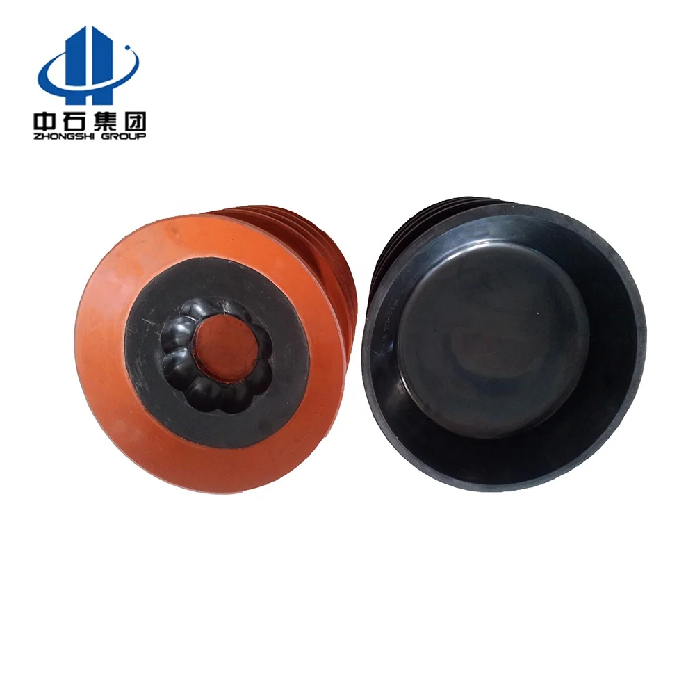 
self-locking type combination variable diameter cement rubber plug 