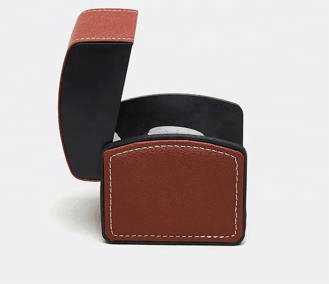 Custom Pu Luxury Leather Cheap Wrist Watch Pill Box For Men Engraved