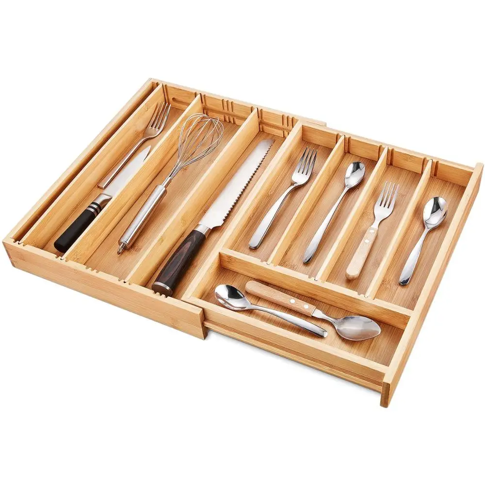 Hot Selling Bamboo Expandable Drawer Organizer For Wholesale Price