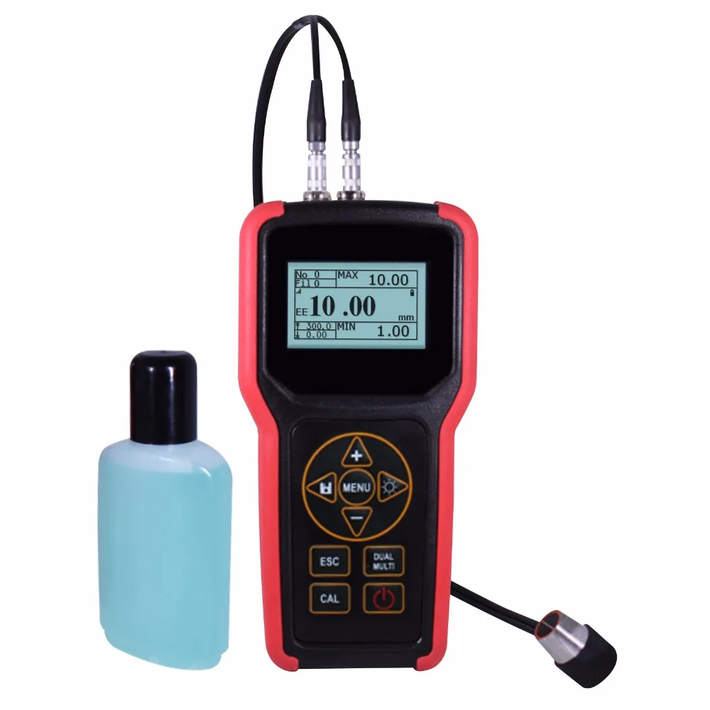 TMG-4002 Ультразвуковой измеритель толщины алюминиевой стали алюминия Внутренняя память USB 100000 данных Калибровка нуля нуля