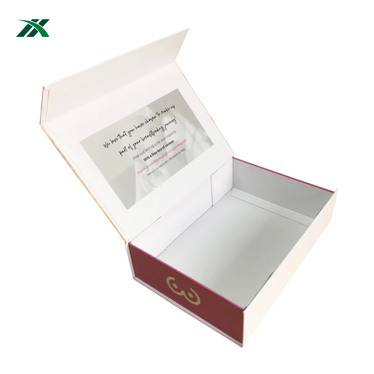 Custom printed hot sale cardboard white baklava collapse gift boxes packaging