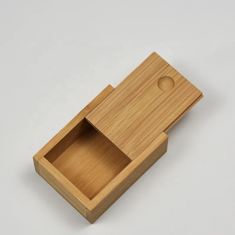 
square storage bamboo tea box with lid and packing case 