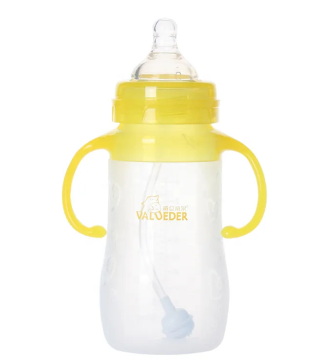 best selling  BPA-free silicone baby feeding bottle with nipple