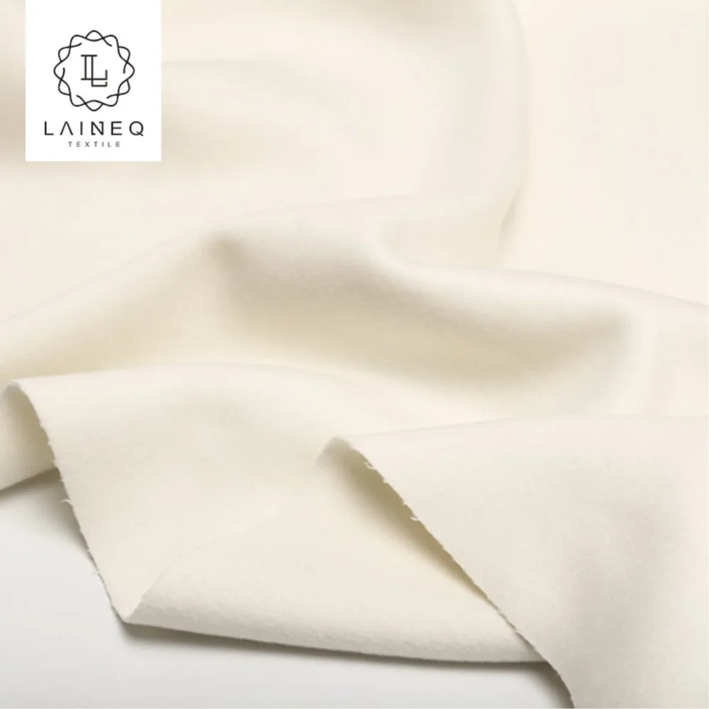 heavy wool fabric soft warm Australia milky white 100% australian wool industry fabric