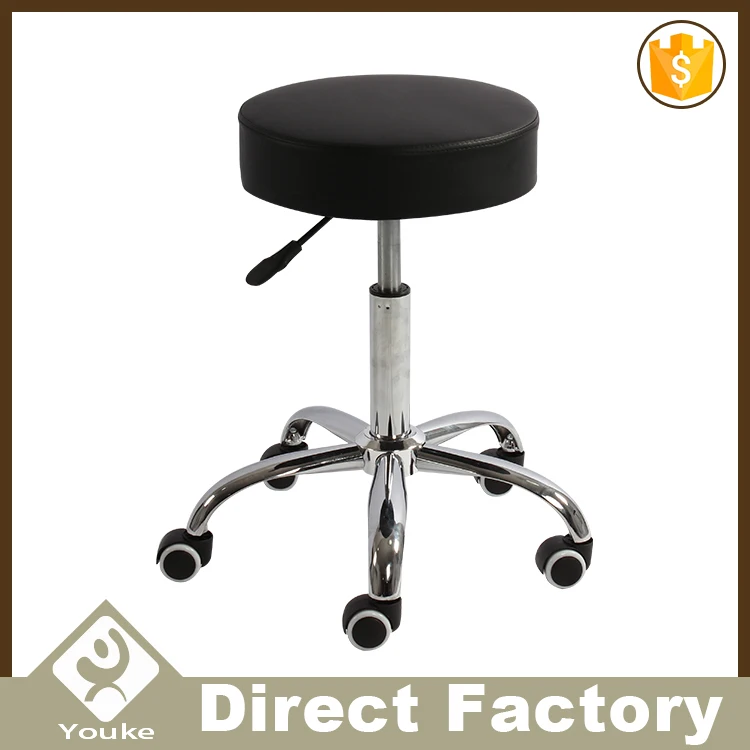 
Wholesale Simple Round Base Swivel Rolling Bar Stool for Office 