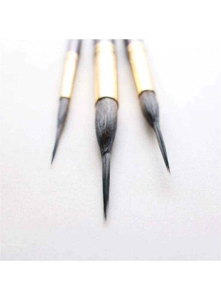 Mont Marte Fat Liner Brush Set Taklon/Squirrel 16/10/6 detail paint brush