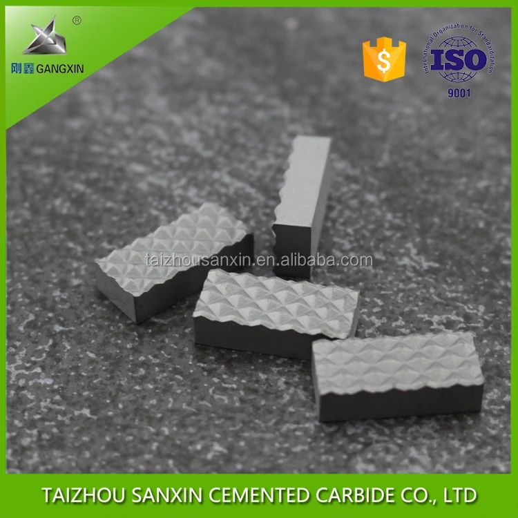 YG6 YG8 Grade for mining and diamond drilling cemented tungsten carbide gripper inserts/tips for chuck jaw sanxin