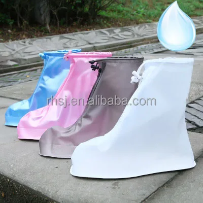 Hot sale Anti-Slip Reusable Foldable transparent brown black blue Waterproof Rain shoe covers for adults