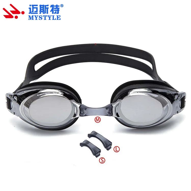 Silicone advanced Swim Goggles with Mirrored Lens