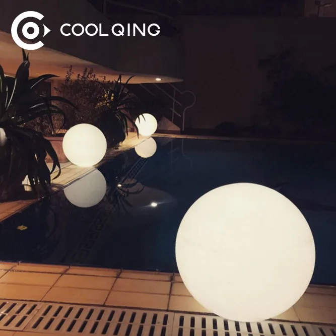 Multi color transparent LED Floating Led Illuminated Swimming Pool Ball Light