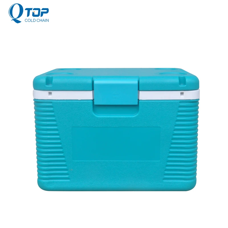 QTOP 50L PU insulated ice cooler boxes for medicine vaccine blood collection